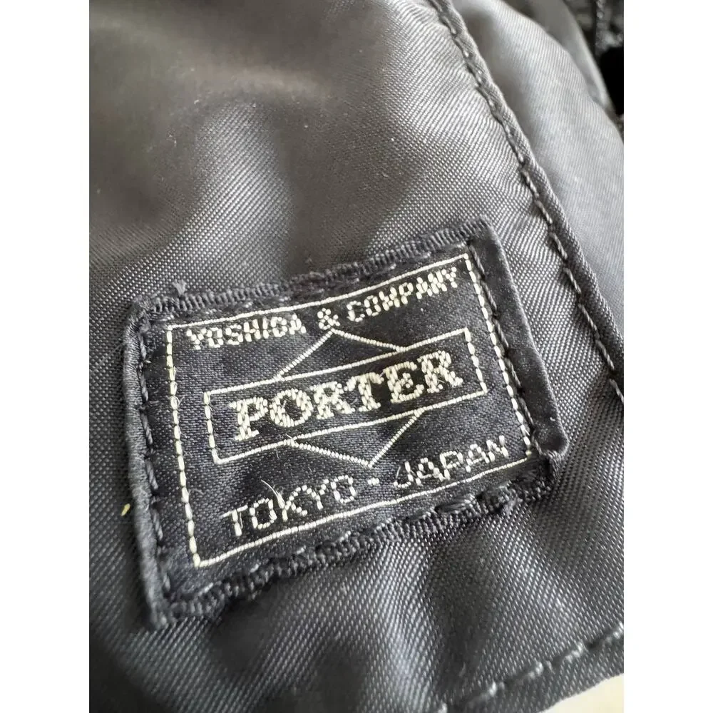 Porter Yoshida Tanker Black Nylon Waist Bag